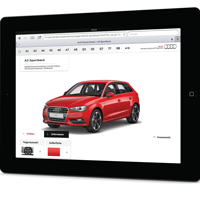 Audi baut Tablet zum Presales-Channel aus