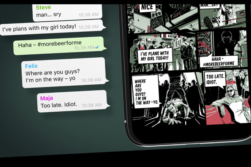 Beck's macht WhatsApp Chats zu Comics