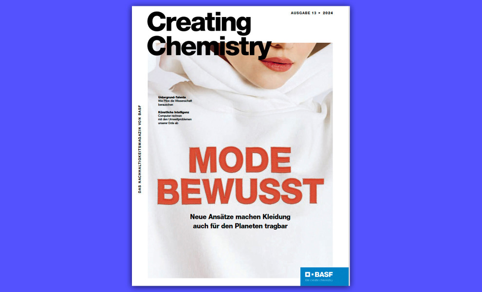 Fashion-Schwerpunkt im BASF-Magazin Creating Chemistry