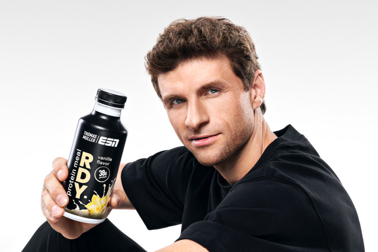 Territory launcht Thomas Müllers Protein-Drink
